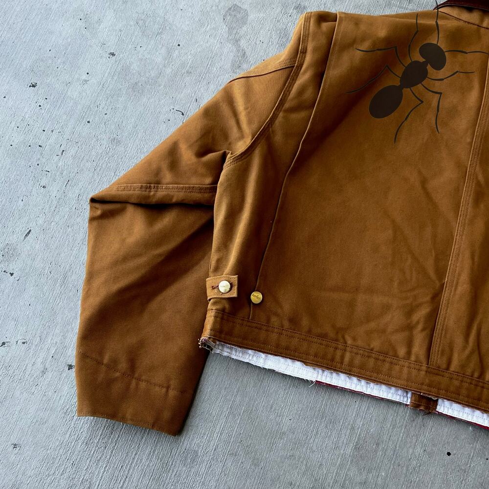 Carhartt cropped detroit style brown work wear jacket - Picture 10 of 10